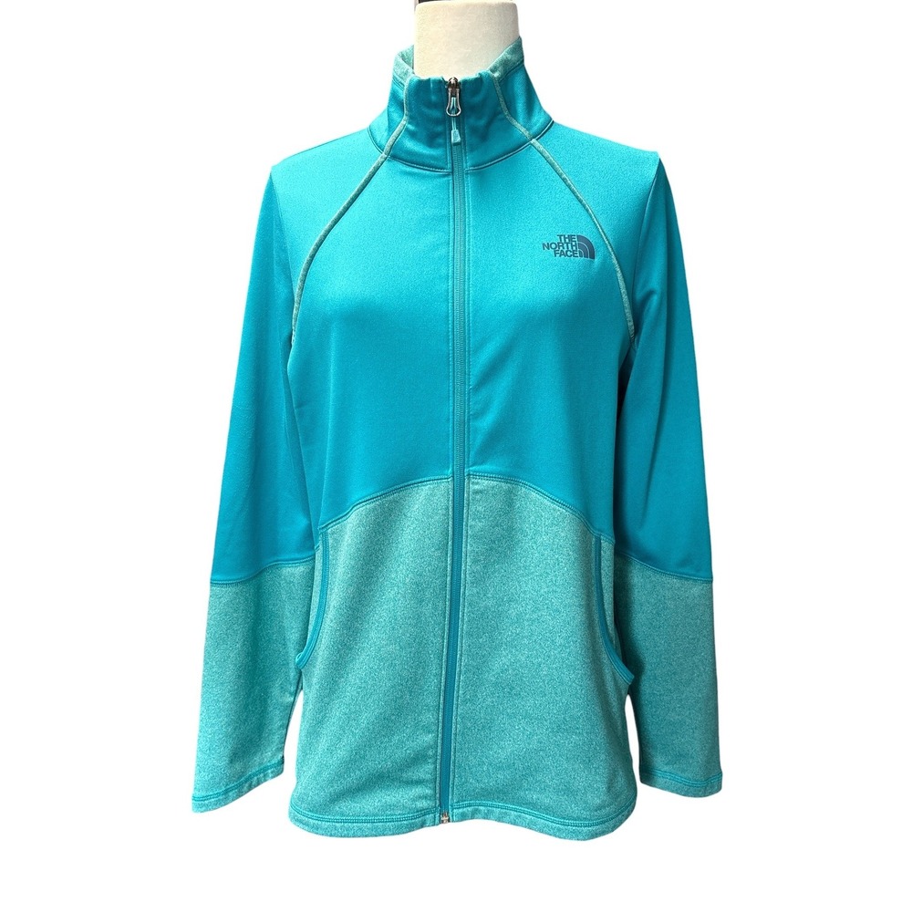 The North Face Cinder 100‎ Women's Teal Track Jacket Full Zip Large Gorpcore